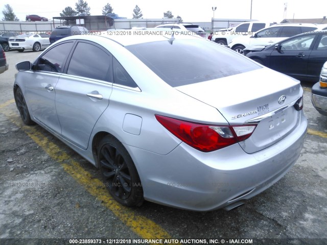 5NPEC4AC3BH286591 - 2011 HYUNDAI SONATA SE/LIMITED SILVER photo 3