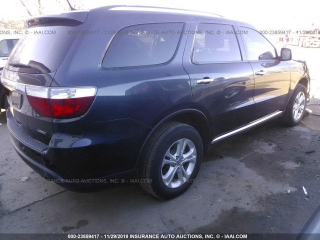 1C4RDJDGXDC686500 - 2013 DODGE DURANGO CREW GRAY photo 4