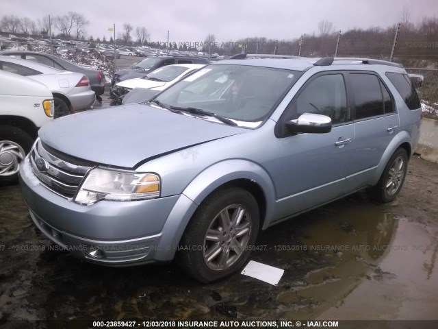 1FMDK06W58GA30147 - 2008 FORD TAURUS X LIMITED BLUE photo 2