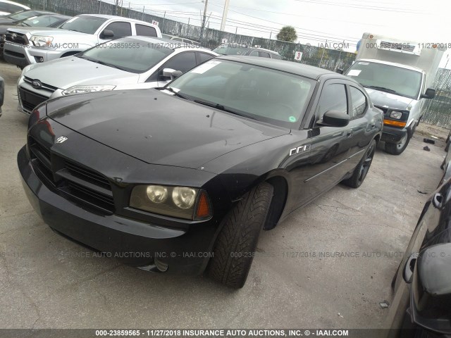 2B3KA43R46H364452 - 2006 DODGE CHARGER SE/SXT BLACK photo 2