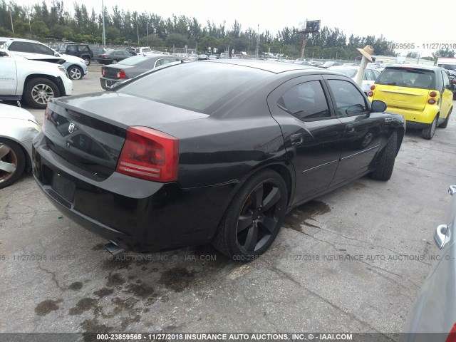 2B3KA43R46H364452 - 2006 DODGE CHARGER SE/SXT BLACK photo 4