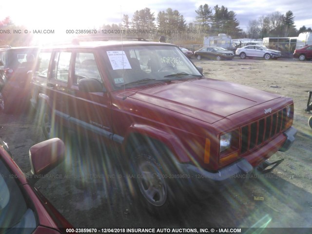 1J4FF68SXXL631424 - 1999 JEEP CHEROKEE SPORT/CLASSIC RED photo 1