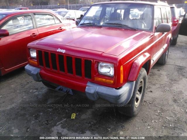 1J4FF68SXXL631424 - 1999 JEEP CHEROKEE SPORT/CLASSIC RED photo 6