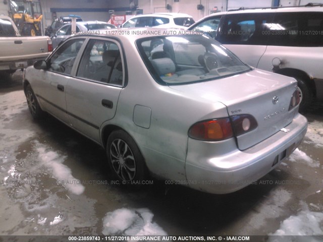 2T1BR12E02C544035 - 2002 TOYOTA COROLLA CE/LE/S SILVER photo 3