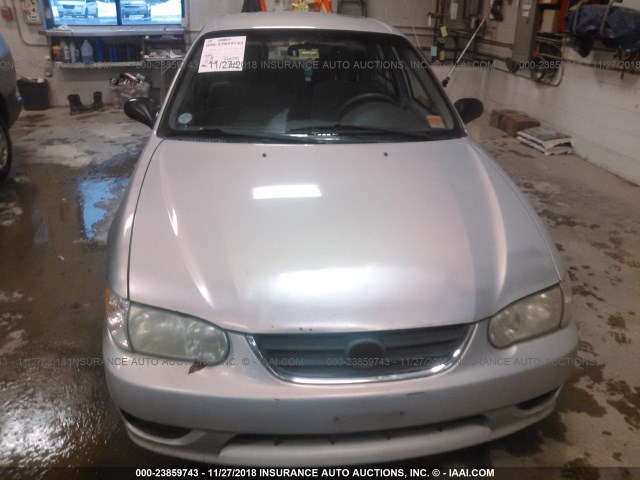 2T1BR12E02C544035 - 2002 TOYOTA COROLLA CE/LE/S SILVER photo 6