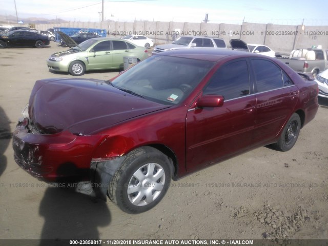 4T1BE32K34U343101 - 2004 TOYOTA CAMRY LE/XLE/SE MAROON photo 2