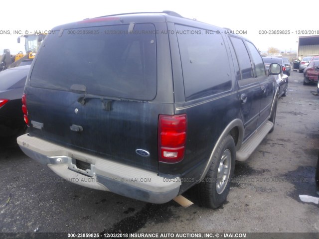 1FMRU17L91LA43829 - 2001 FORD EXPEDITION EDDIE BAUER BLACK photo 4