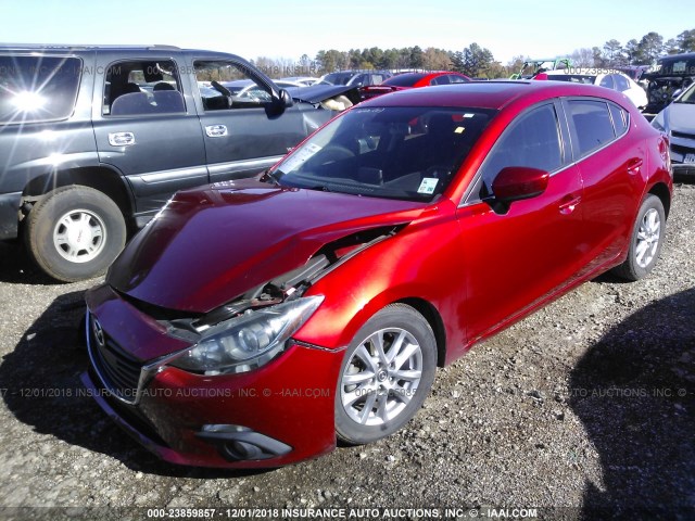 3MZBM1L74FM144696 - 2015 MAZDA 3 TOURING RED photo 2