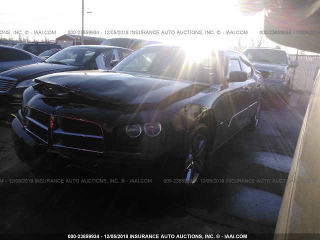 2B3KA53T99H514528 - 2009 DODGE CHARGER R/T BLACK photo 2