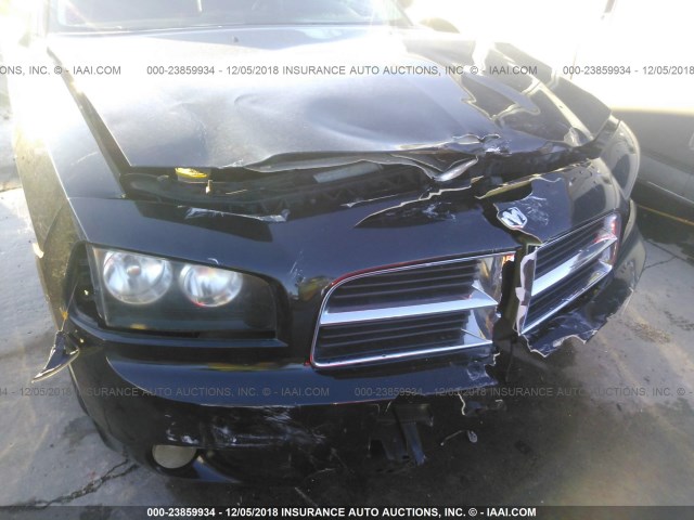 2B3KA53T99H514528 - 2009 DODGE CHARGER R/T BLACK photo 6