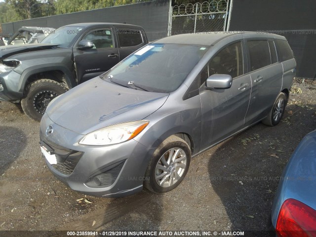 JM1CW2BL9C0103405 - 2012 MAZDA 5 GRAY photo 2