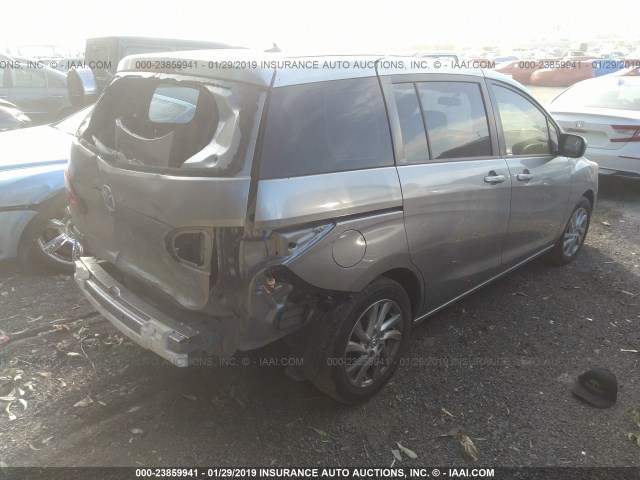 JM1CW2BL9C0103405 - 2012 MAZDA 5 GRAY photo 4