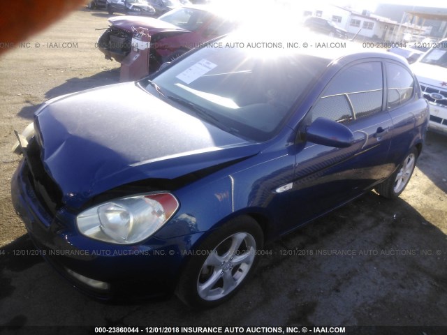 KMHCN36C07U051952 - 2007 HYUNDAI ACCENT SE PURPLE photo 2