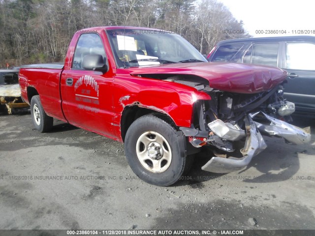 1GCEC14W0YE319639 - 2000 CHEVROLET SILVERADO C1500 RED photo 1