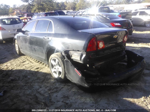 1G1ZB5E1XBF129095 - 2011 CHEVROLET MALIBU LS 黑色 照片 3