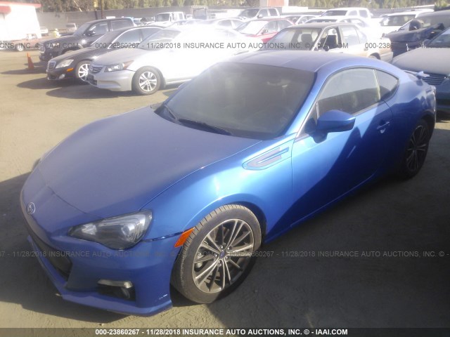 JF1ZCAC19E9606009 - 2014 SUBARU BRZ 2.0 LIMITED BLUE photo 2