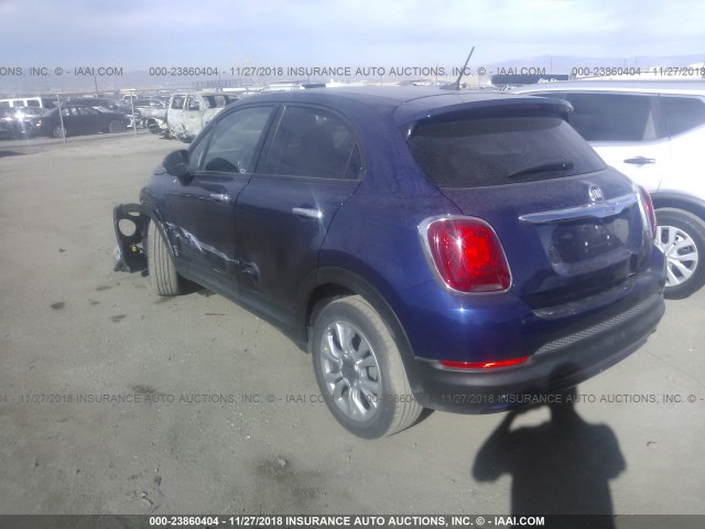 ZFBCFXBT7GP400945 - 2016 FIAT 500X EASY BLUE photo 3