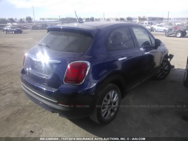 ZFBCFXBT7GP400945 - 2016 FIAT 500X EASY BLUE photo 4