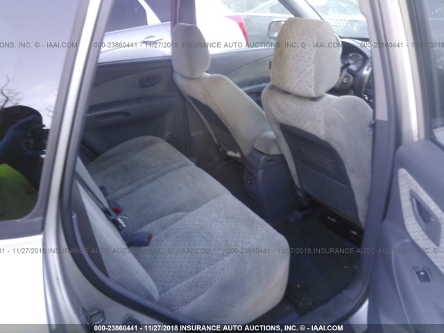 KM8JN72D45U125402 - 2005 HYUNDAI TUCSON GLS/LX SILVER photo 8