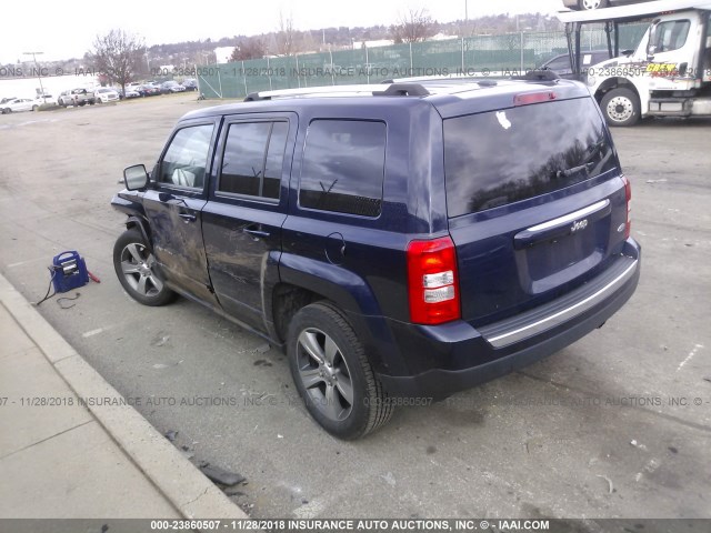 1C4NJPFA4GD677986 - 2016 JEEP PATRIOT LATITUDE BLUE photo 3