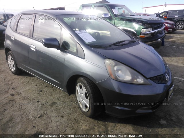 JHMGE8H34DC006853 - 2013 HONDA FIT GRAY photo 1