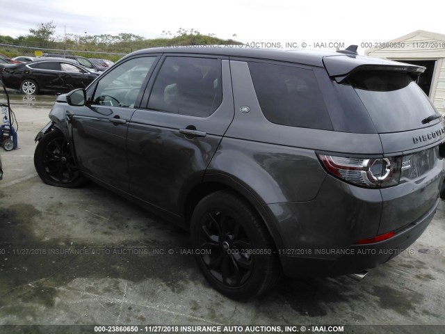 SALCT2BG5GH565035 - 2016 LAND ROVER DISCOVERY SPORT HSE LUXURY GRAY photo 3