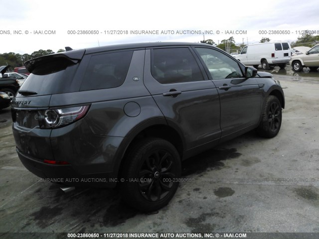 SALCT2BG5GH565035 - 2016 LAND ROVER DISCOVERY SPORT HSE LUXURY GRAY photo 4