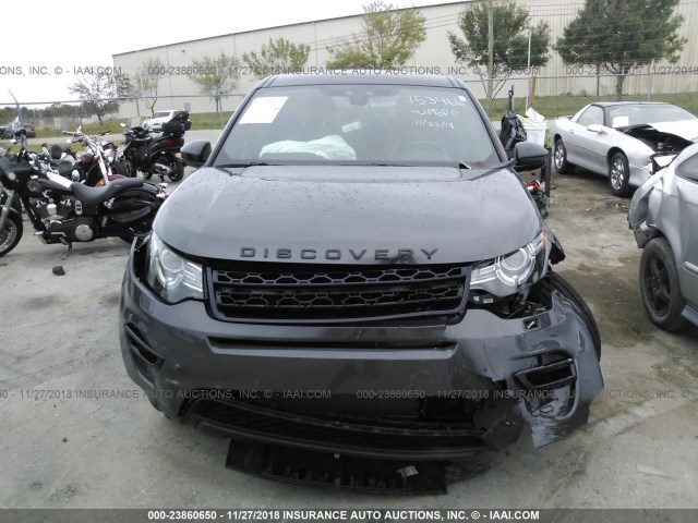 SALCT2BG5GH565035 - 2016 LAND ROVER DISCOVERY SPORT HSE LUXURY GRAY photo 6