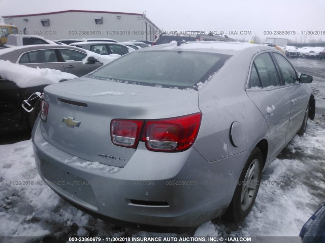 1G11A5SL4FF266481 - 2015 CHEVROLET MALIBU LS 银色 照片 4