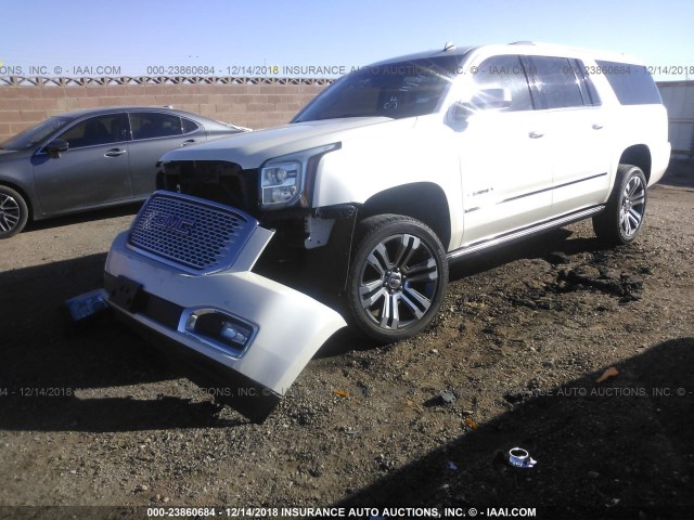 1GKS2JKJ4FR146960 - 2015 GMC YUKON XL DENALI WHITE photo 2