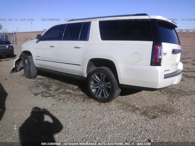 1GKS2JKJ4FR146960 - 2015 GMC YUKON XL DENALI WHITE photo 3