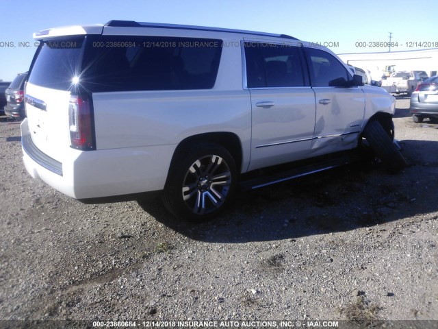 1GKS2JKJ4FR146960 - 2015 GMC YUKON XL DENALI WHITE photo 4