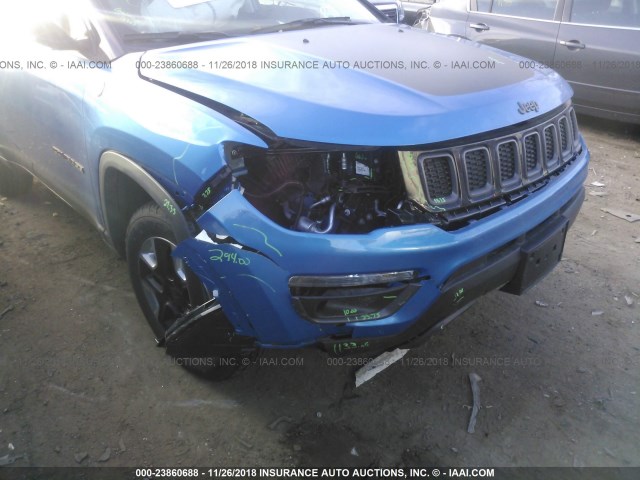 3C4NJDDB7JT210508 - 2018 JEEP COMPASS TRAILHAWK BLUE photo 6