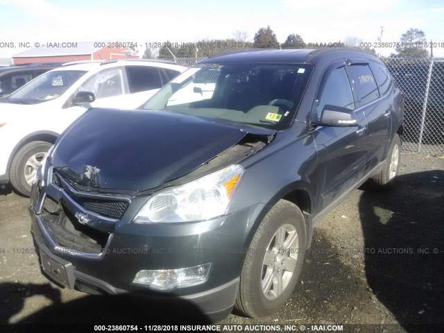 1GNKVGED5BJ216090 - 2011 CHEVROLET TRAVERSE LT GRAY photo 2