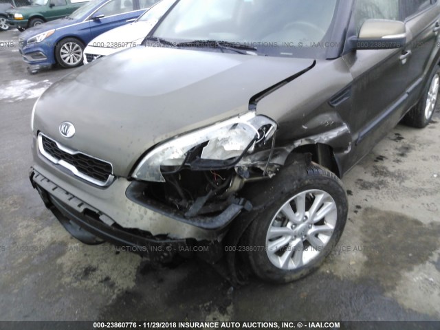 KNDJT2A62C7457334 - 2012 KIA SOUL +/!/SPORT BROWN photo 6