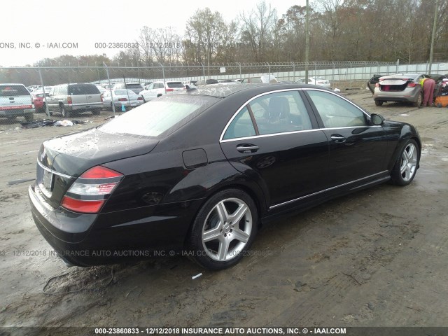 WDDNG71X28A226008 - 2008 MERCEDES-BENZ S 550 BLACK photo 4