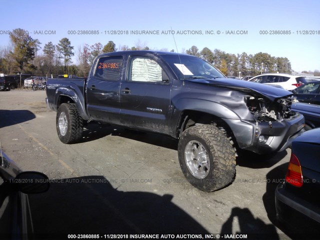 5TFLU4EN7CX030847 - 2012 TOYOTA TACOMA DOUBLE CAB GRAY photo 1