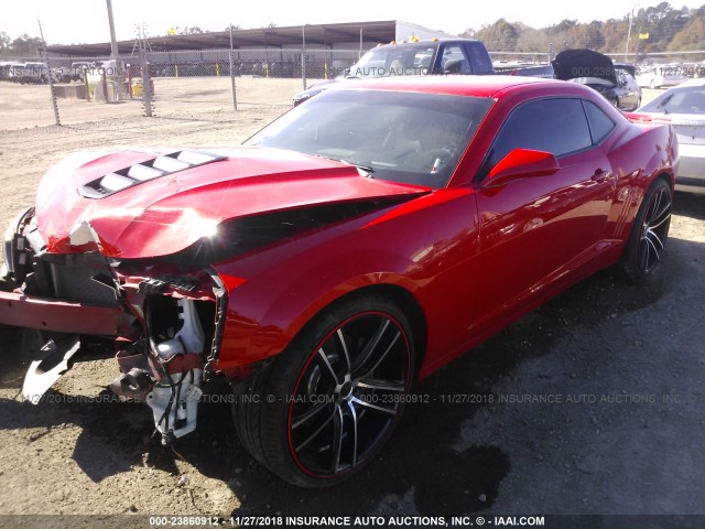 2G1FK1EJ5F9130701 - 2015 CHEVROLET CAMARO 2SS RED photo 2