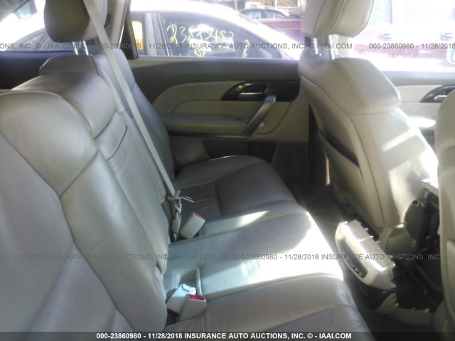 2HNYD2H35DH522281 - 2013 ACURA MDX TECHNOLOGY SILVER photo 8