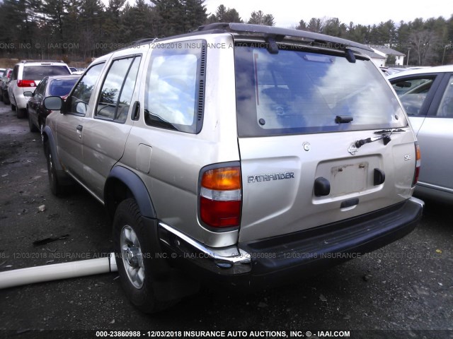 JN8AR05Y2WW237799 - 1998 NISSAN PATHFINDER LE/SE/XE GOLD photo 3