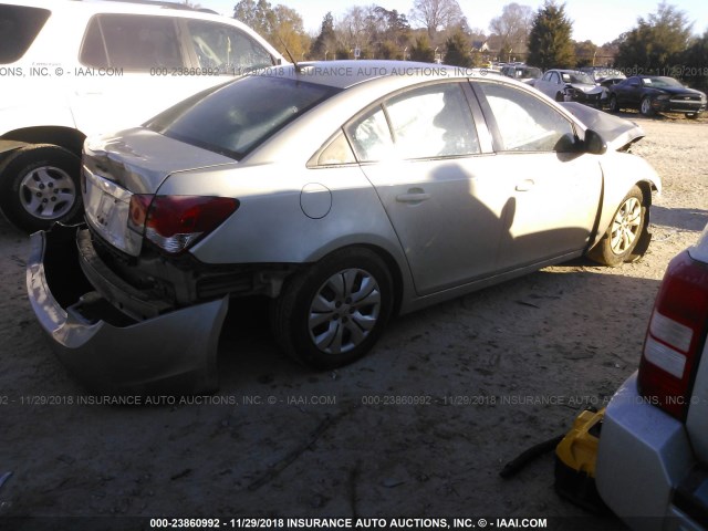 1G1PA5SH1E7182570 - 2014 CHEVROLET CRUZE LS Champagne photo 4