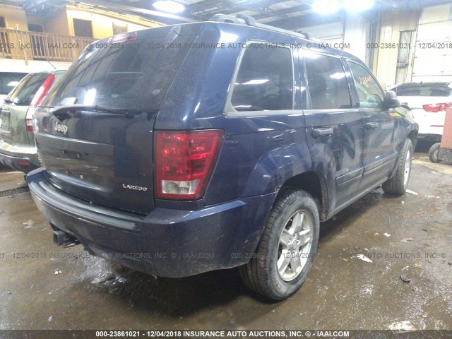 1J8HR48N75C589515 - 2005 JEEP GRAND CHEROKEE LAREDO/COLUMBIA/FREEDOM 蓝色 照片 4