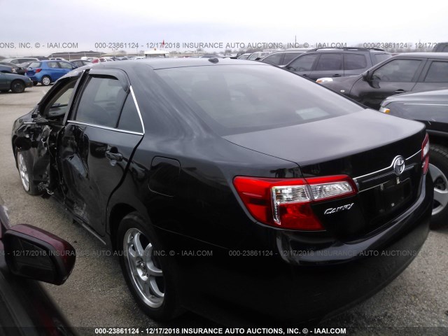 4T1BK1FK6EU537856 - 2014 TOYOTA CAMRY SE/XLE BLACK photo 3