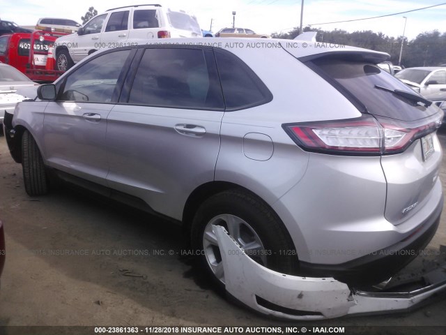 2FMPK3G98JBC58289 - 2018 FORD EDGE SE SILVER photo 3