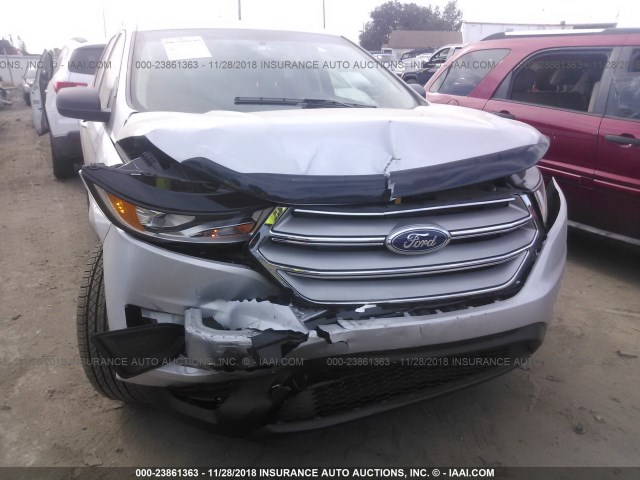 2FMPK3G98JBC58289 - 2018 FORD EDGE SE SILVER photo 6