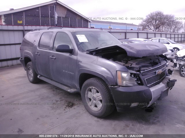 1GNSKJE38BR188218 - 2011 CHEVROLET SUBURBAN K1500 LT GRAY photo 1