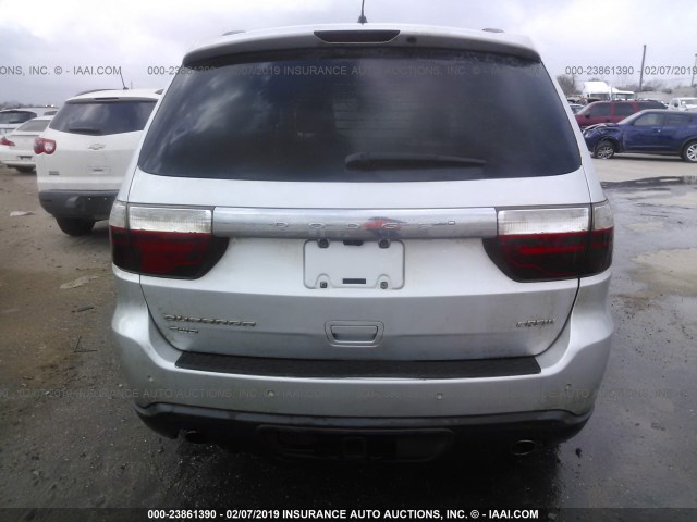 1C4SDJDT0CC117541 - 2012 DODGE DURANGO CREW SILVER photo 6