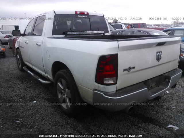 1C6RD6LT4CS225736 - 2012 DODGE RAM 1500 SLT WHITE photo 2