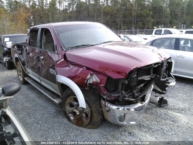 1C6RR7NT3FS739957 - 2015 RAM 1500 LARAMIE BURGUNDY photo 1