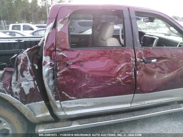 1C6RR7NT3FS739957 - 2015 RAM 1500 LARAMIE BURGUNDY photo 6